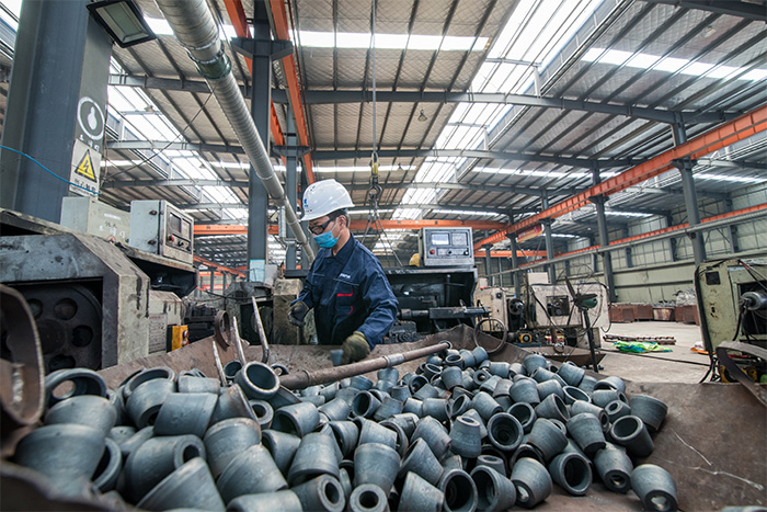 南康网架配件-锥头加工车间